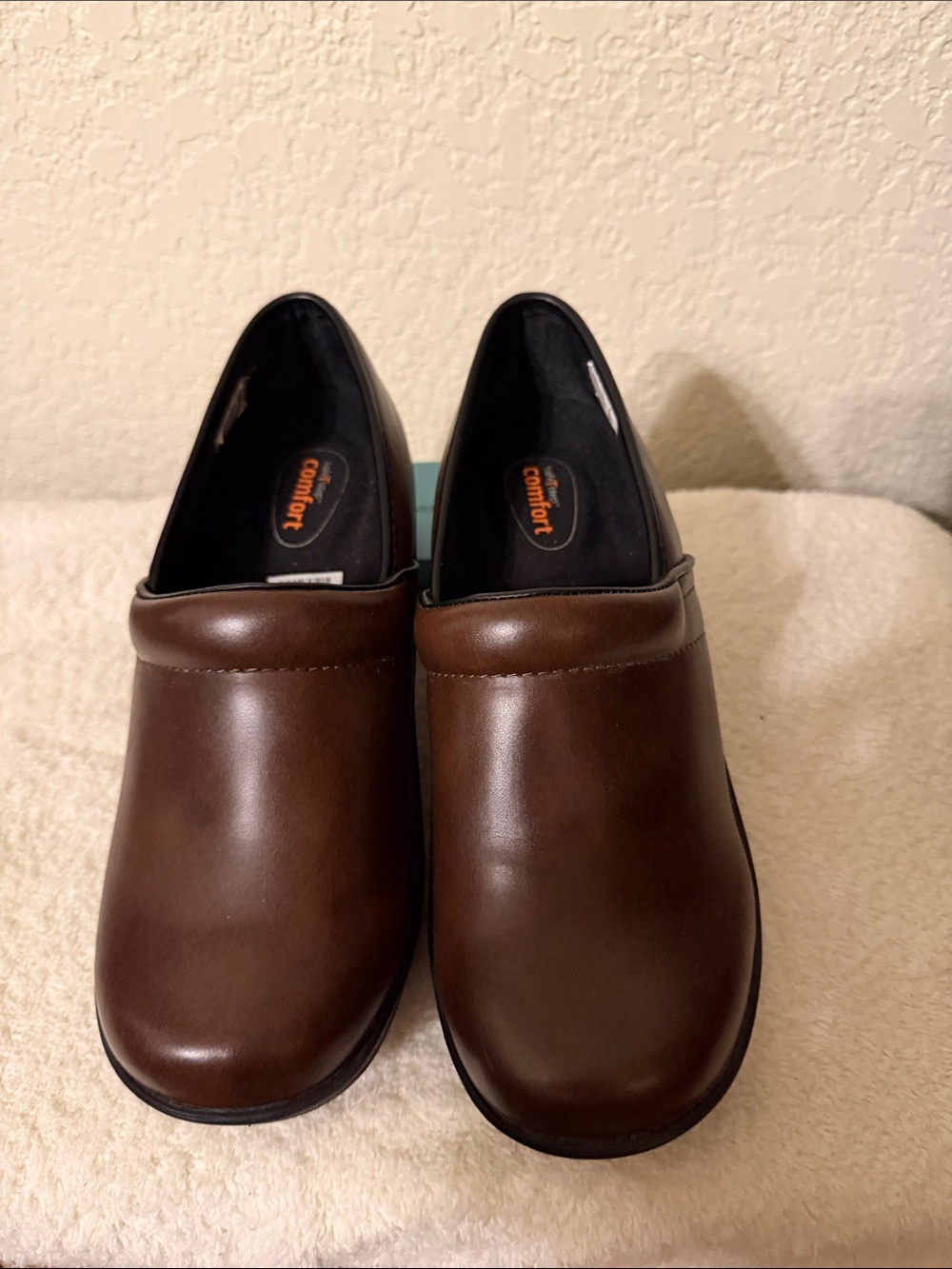 SafeStep Comfort Brown Slip Resistant Work Shoes Size 8